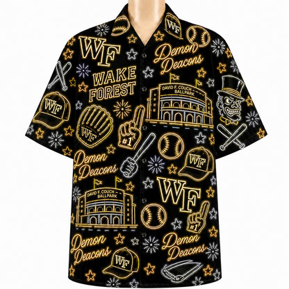 All College Basketball Teams Neon Viber Unisex Hawaiian Shirt For Men & Women