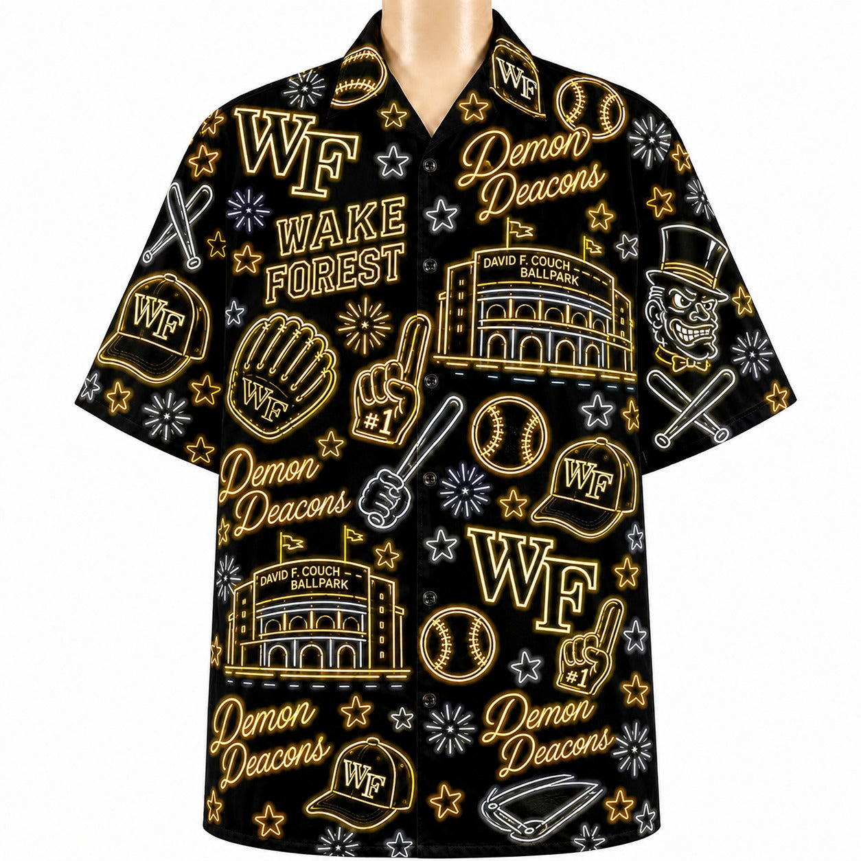 All Baseball College Teams Neon Viber Unisex Hawaiian Shirt For Men & Women