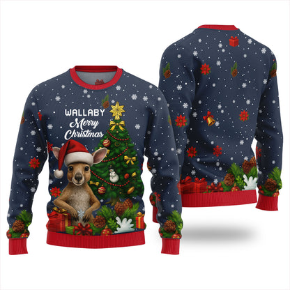 Wallaby Merry Christmas Ugly Holiday Sweater