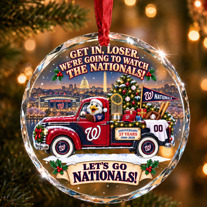 Baseball team Style 30 Glass Ornament mockup | 5To9Vibe