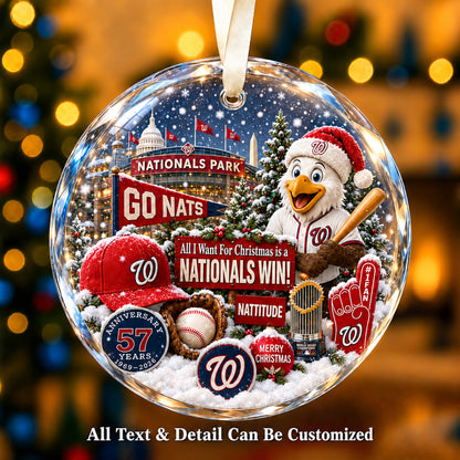 Baseball team Style 30 Glass Ornament mockup | 5To9Vibe