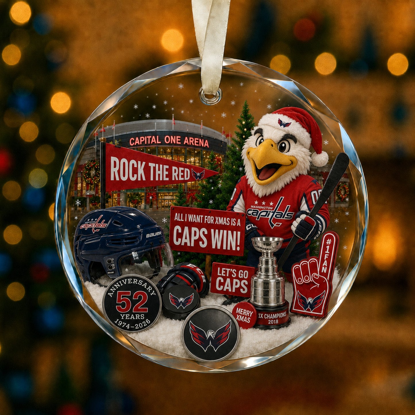 All Hockey Teams Christmas Glass Ornament With Gift Box Trending - 5to9vibe