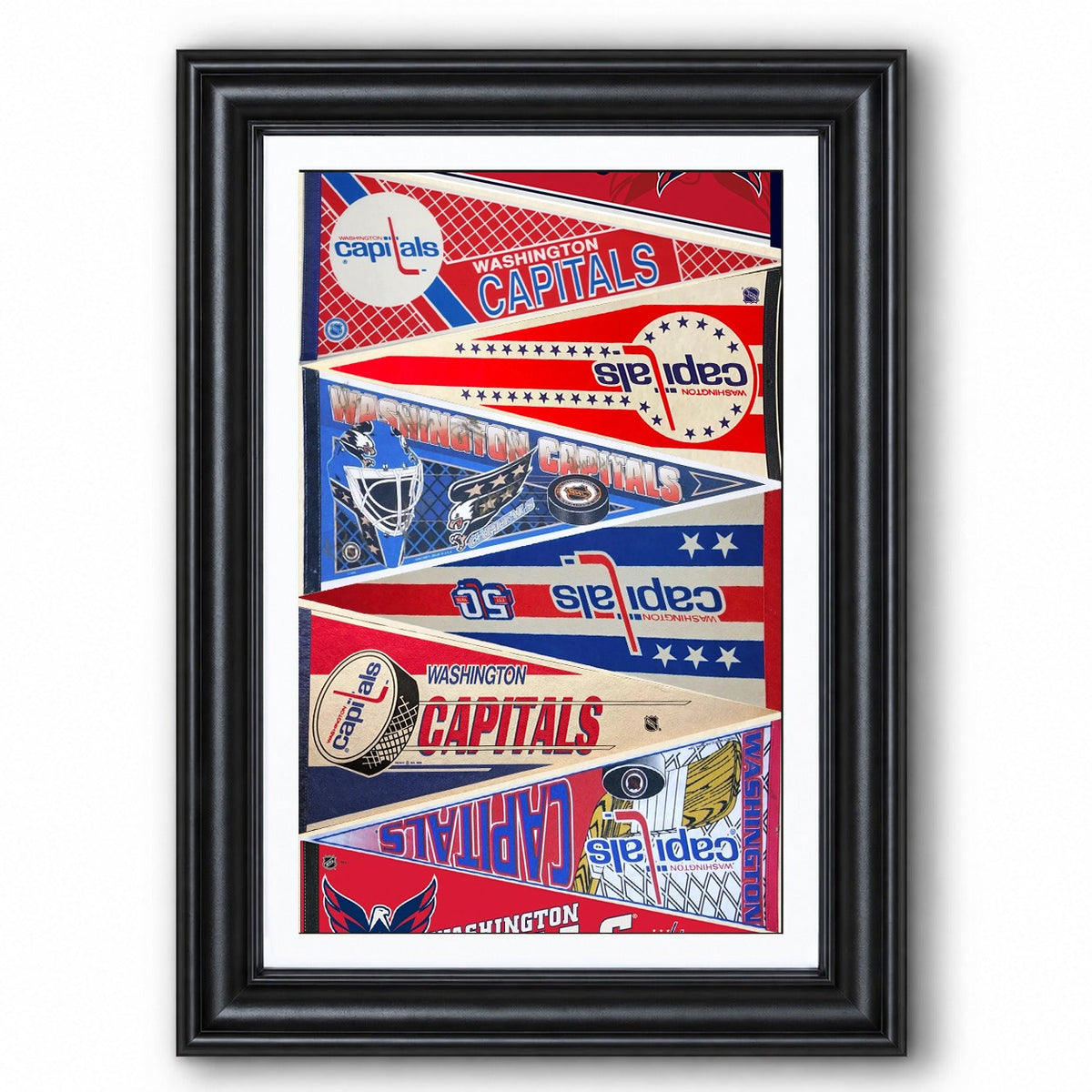 All Hockey Teams Vintage Pennant Anniversary For Fans No Frame Vertical Poster - 5to9vibe