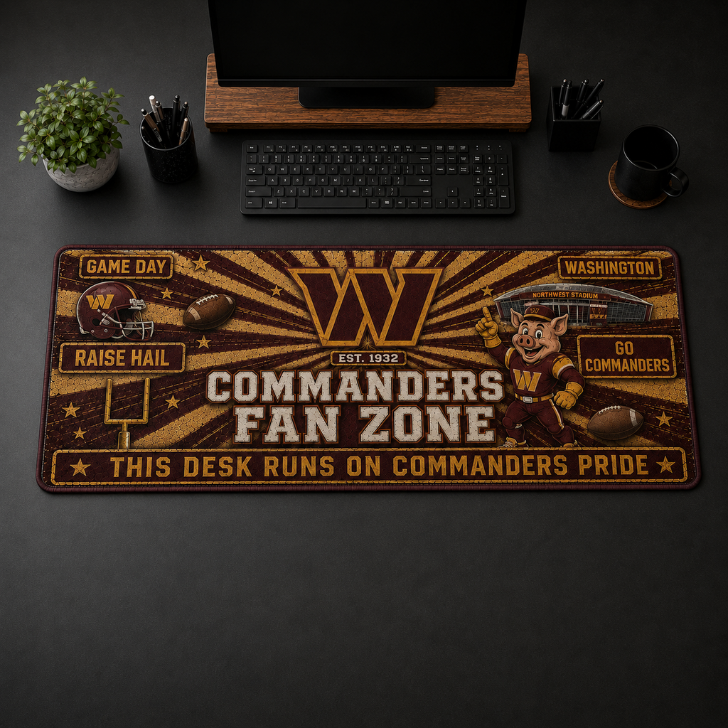 All Football Teams Fans Zone Desk Mat Mouse Pad Plus Size Trending - 5to9vibe