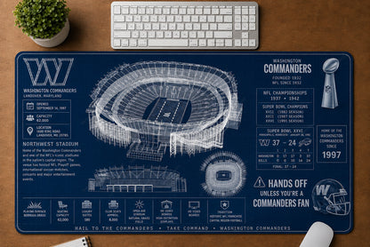 All Football Stadium BluePrint Desk Mat Mouse Pad Plus Size Trending - 5to9vibe