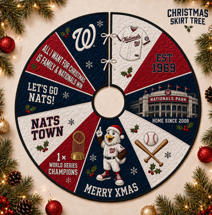 All Baseball Teams Christmas Skirt Tree for Baseball Fans - 5To9Vibe