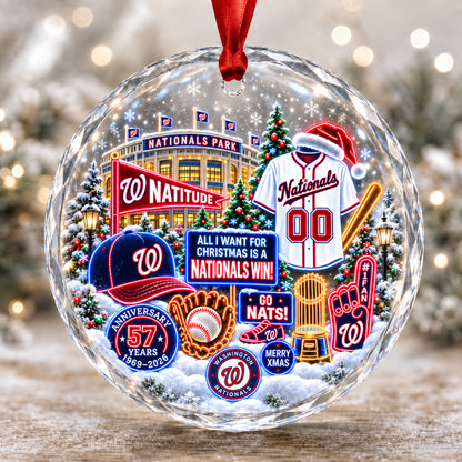 Adorno de vidrio de béisbol, 3 unidades con caja de regalo, equipo de béisbol de Navidad - Adorno de vidrio