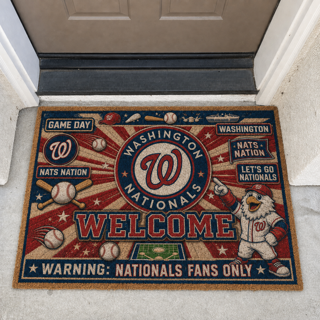 Baseball All Teams Welcome Coir Doormat Print Premium Welcome Mat – Personalized Baseball Coir Doormat
