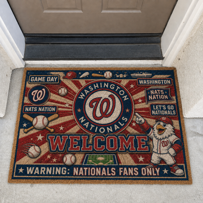Baseball All Teams Welcome Coir Doormat Print Premium Welcome Mat – Personalized Baseball Coir Doormat