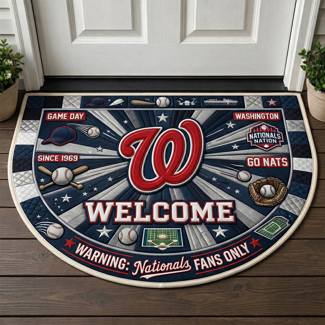 Baseball All Teams Custom Premium Welcome Mat – Personalized Baseball Doormat