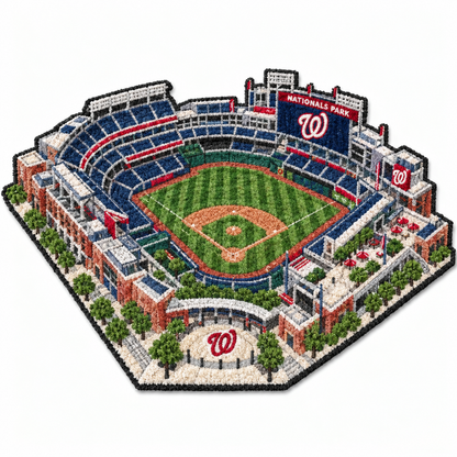 All Baseball Teams Stadium Baseball Fan Custom Quilted Print Premium Welcome Mat Washable Black Border – Personalized Baseball Doormat