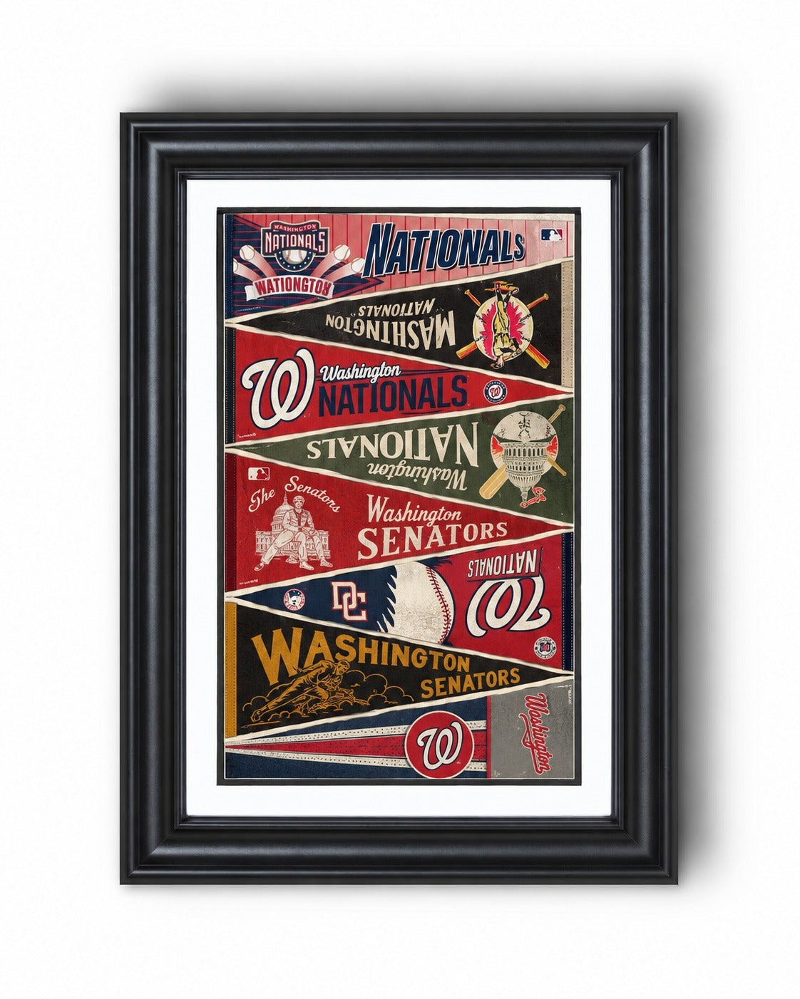 All Baseball Teams Vintage Anniversary For Baseball Fans Poster No Frame - Vertical Poster - 5to9vibe