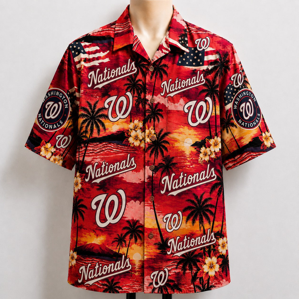 All Baseball Teams Sunset Paradise Button-Up Unisex Hawaiian Shirt For Men and Women