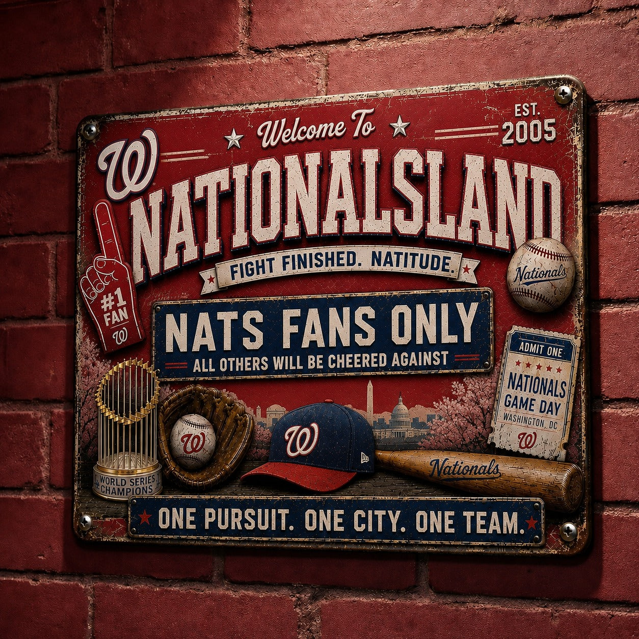 All Baseball Fans Teams Only Vintage Metal Sign - 5to9vibe
