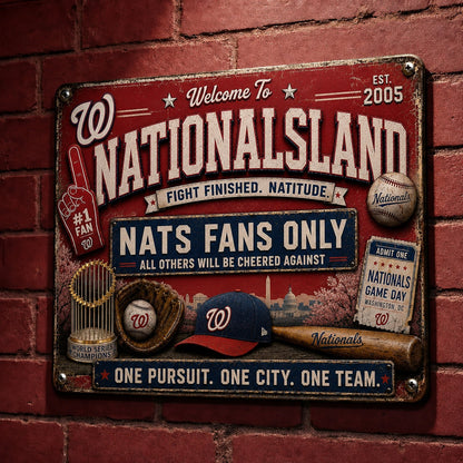 All Baseball Fans Teams Only Vintage Metal Sign - 5to9vibe