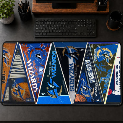 All Basketball Teams Vintage Pennant Anniversary For Fans Desk Mat Mouse Pad Trending - 5to9vibe