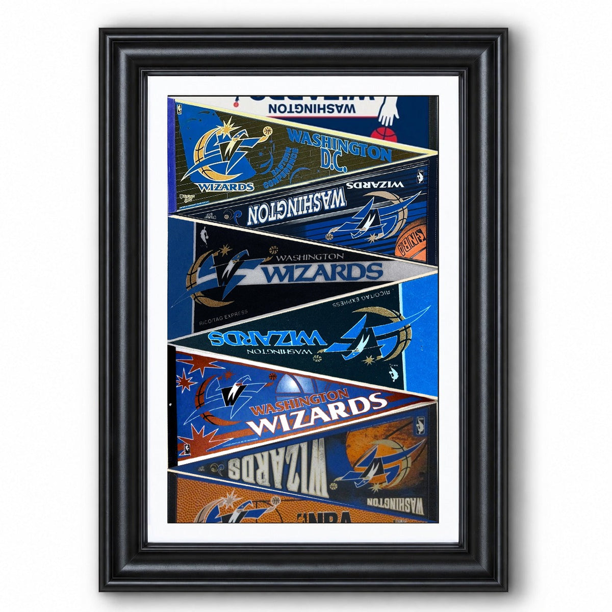 All Basketball Teams Vintage Pennant Anniversary For Fans No Frame Vertical Poster - 5to9vibe