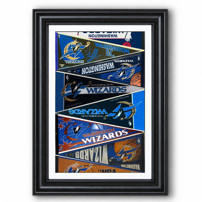 All Basketball Teams Vintage Pennant Anniversary For Fans No Frame Vertical Poster - 5to9vibe
