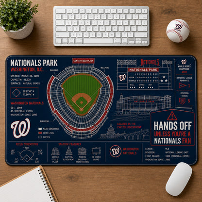 All Baseball Legendary Stadiums Masterplan Desk Mat Mouse Pad Plus Size - 5to9vibe