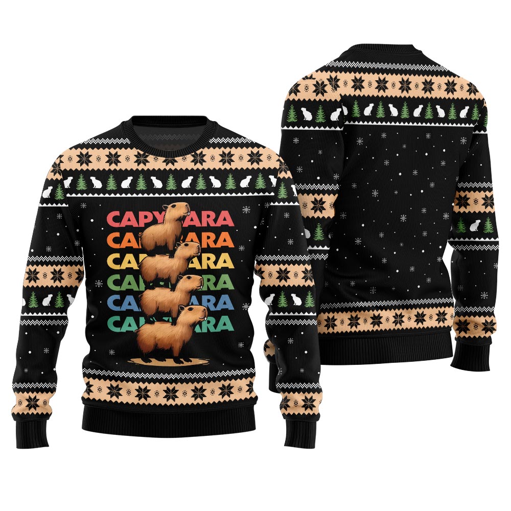 We Bare Capybara Ugly Sweater
