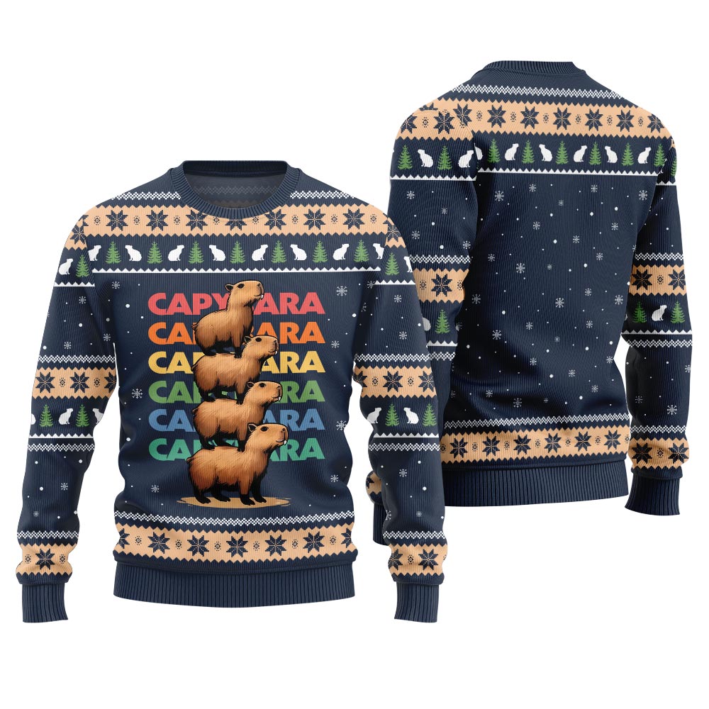 We Bare Capybara Ugly Sweater