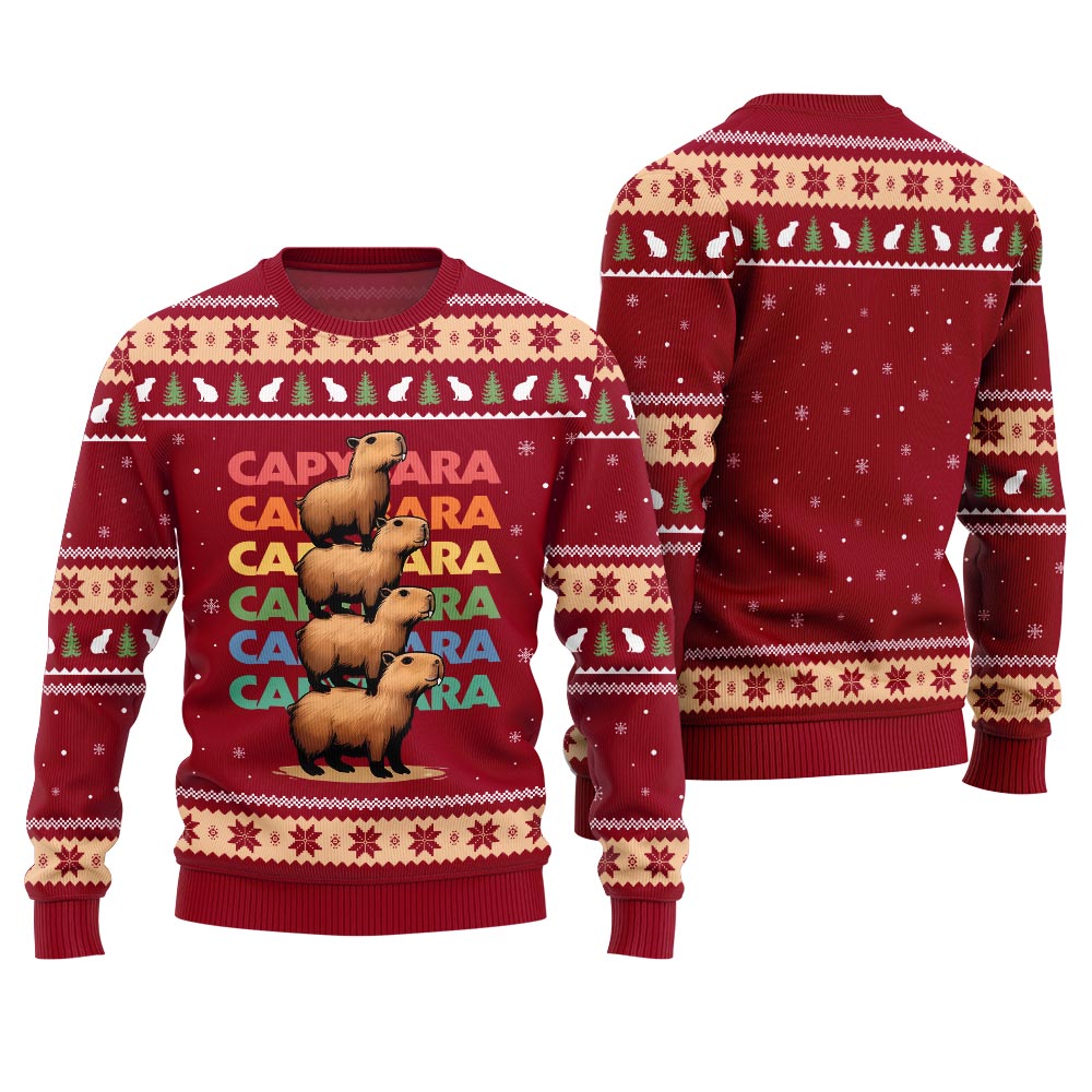 We Bare Capybara Ugly Sweater
