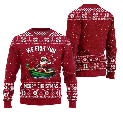 We Fish You Merry Christmas Ugly Sweater