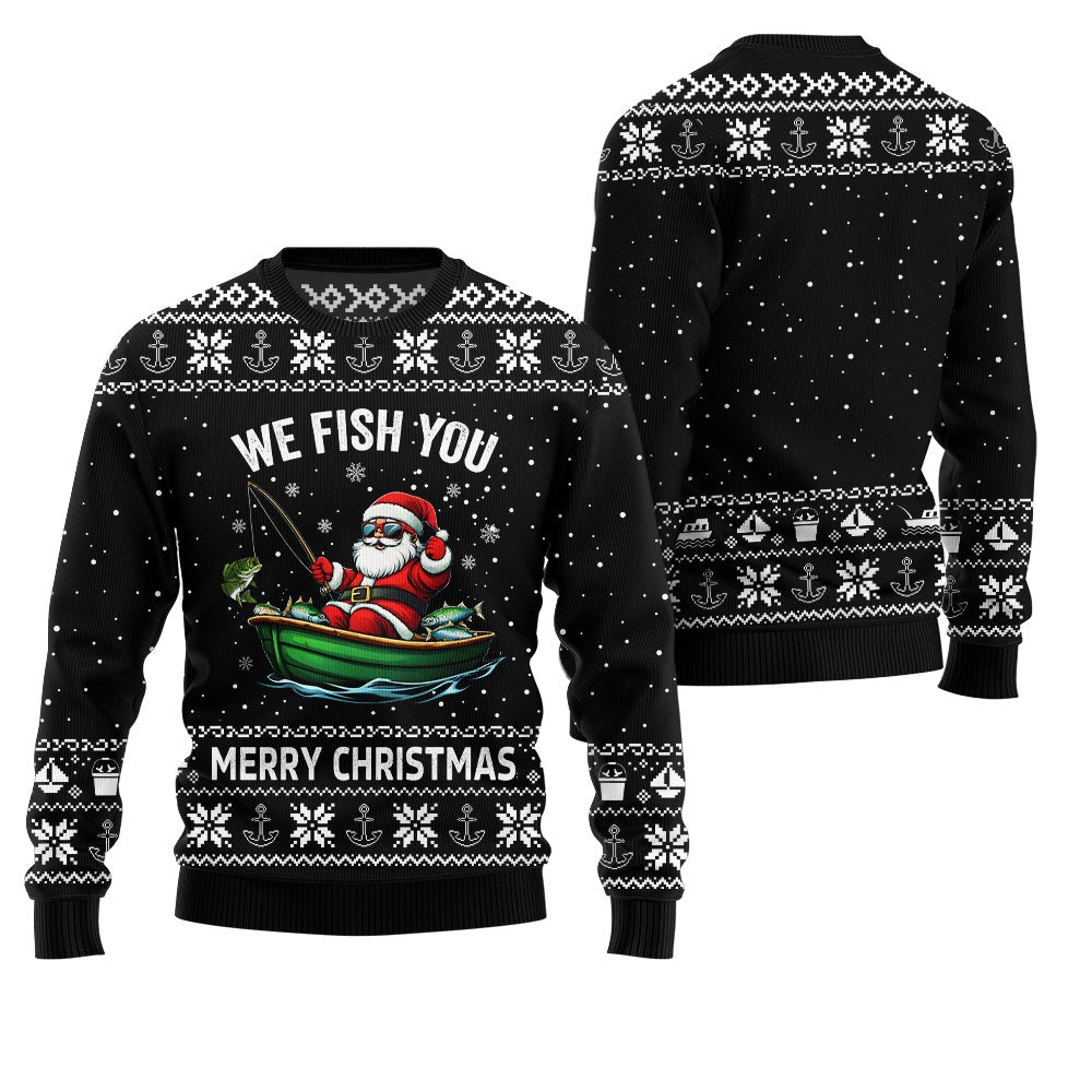 We Fish You Merry Christmas Ugly Sweater