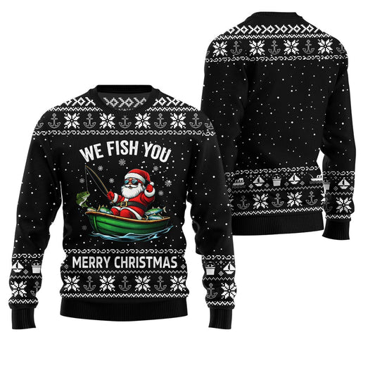 We Fish You Merry Christmas Ugly Sweater