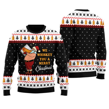 We Whiskey You A Merry Christmas Ugly Sweater For Women