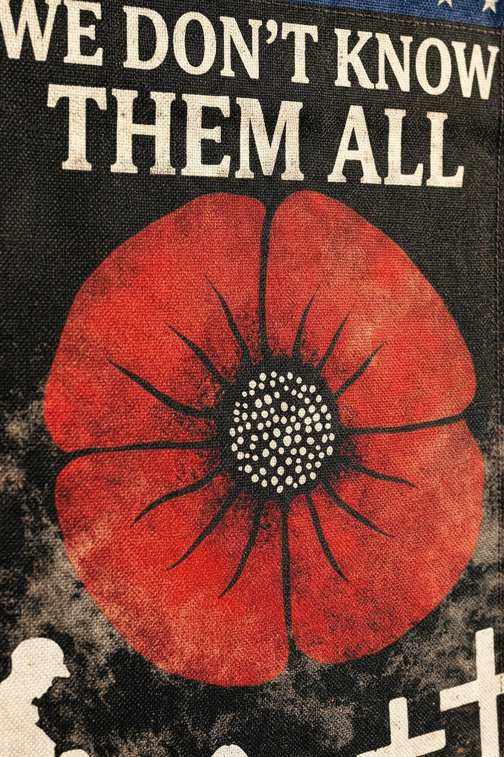 Veteran  We Don’t Know Them All But We Owe Them All Memorial Garden Flag, Veteran Remembrance Poppy Flag, Patriotic Military Tribute Porch Decor