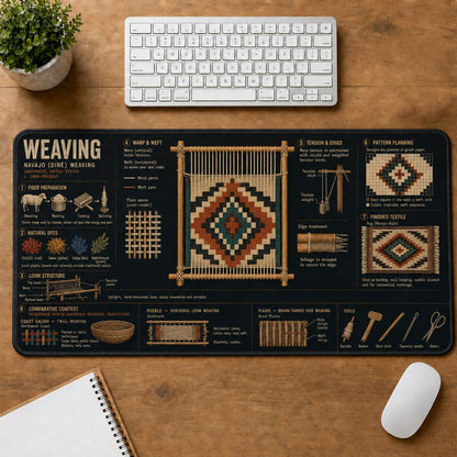 Weaving Cultural Heritage Visual Guide Desk Mat | 5To9Vibe