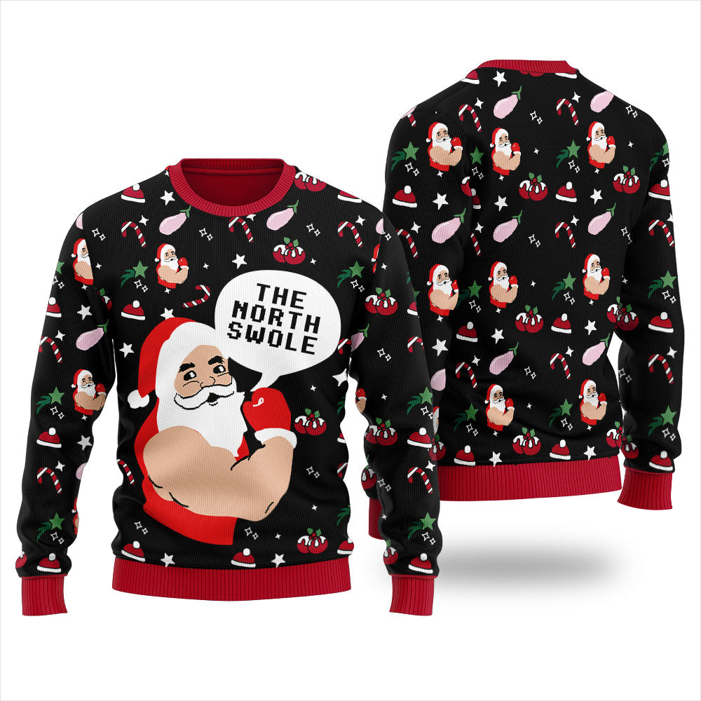Welcome To North Swole Christmas Ugly Sweater Women's