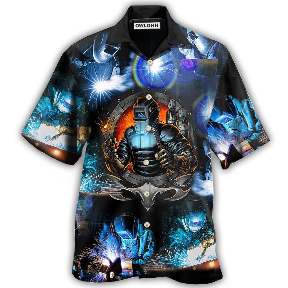 Hawaiian Shirt / Adults / S Welder Stunning Night With Blue Style - Hawaiian Shirt 