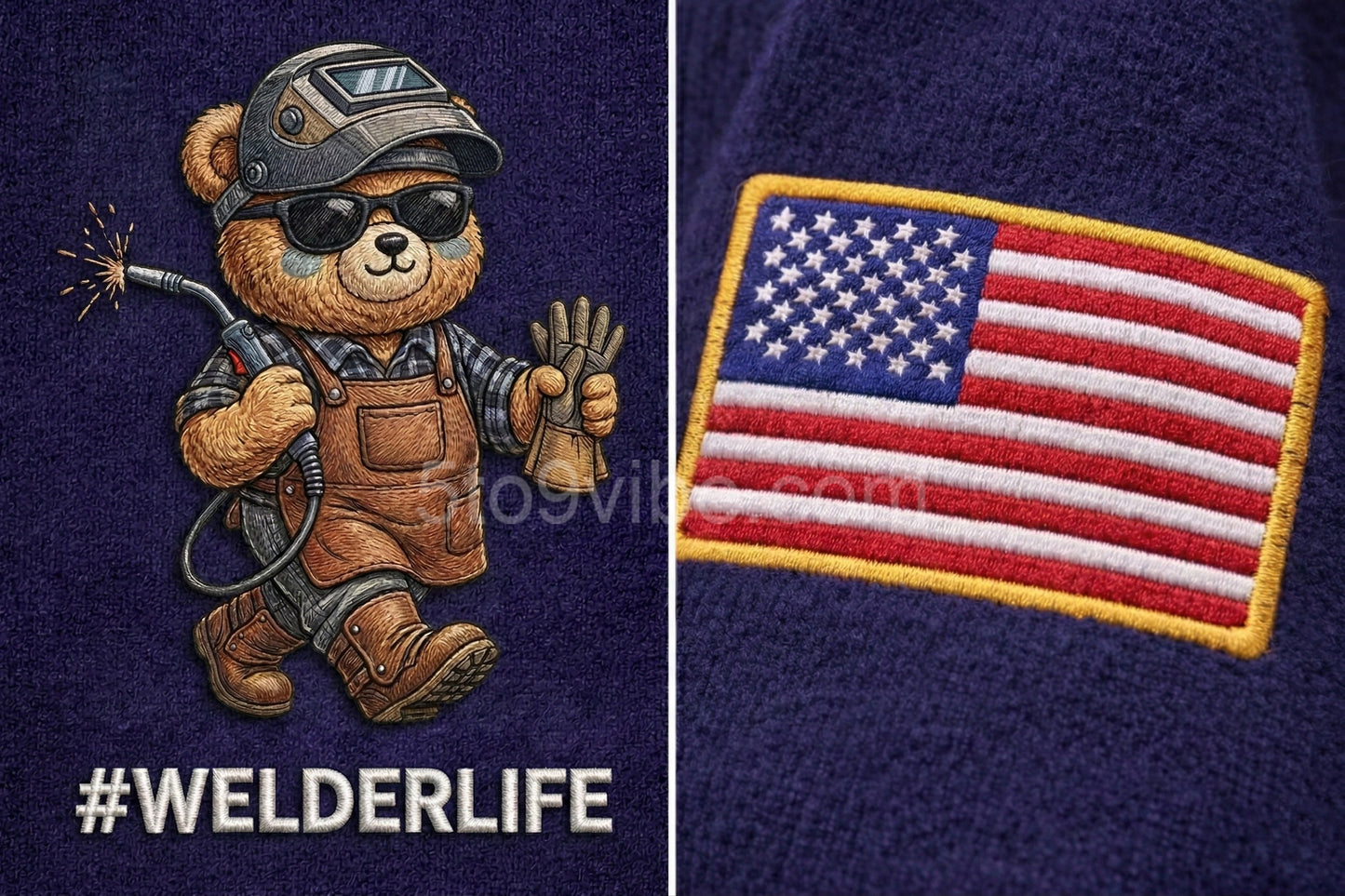 Firefighter Life Embroidered Quarter Zip Sweatshirt, Funny Firefighter Life Bear Pullover, Men's Casual Zip Up Jacket, Gift for Firefighter Life Lover Dad