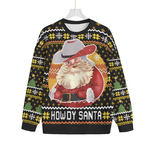 Western Cowboy Santa Plus Size Ugly Sweater Adults