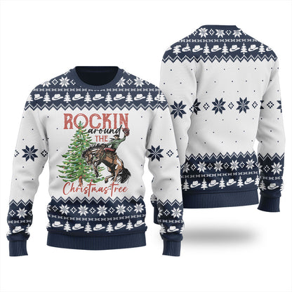 Western Cowboy Ugly Christmas Sweater