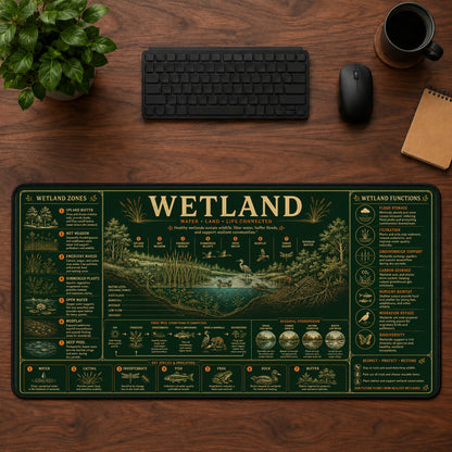 Wetland Desk Mat Mouse Pad | 5To9Vibe