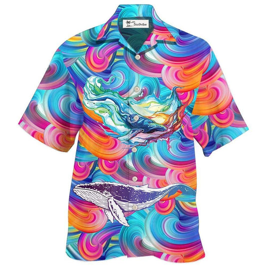 Hawaiian Shirt / Adults / S Whale Colorful Cool - Hawaiian Shirt 