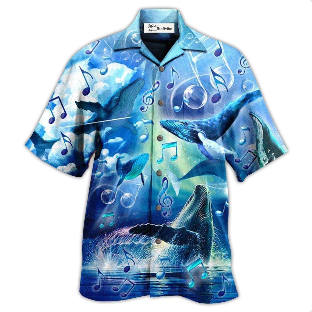 Hawaiian Shirt / Adults / S Whale Dancing In The Melody Of The Blue Sea - Hawaiian Shirt 
