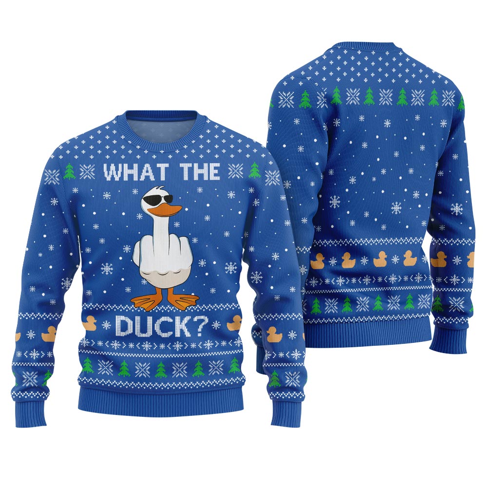 What The Duck Ugly Christmas Sweater