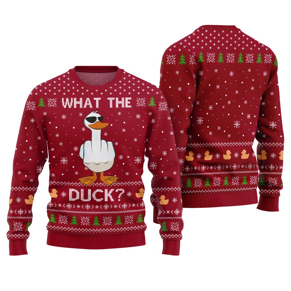 What The Duck Ugly Christmas Sweater