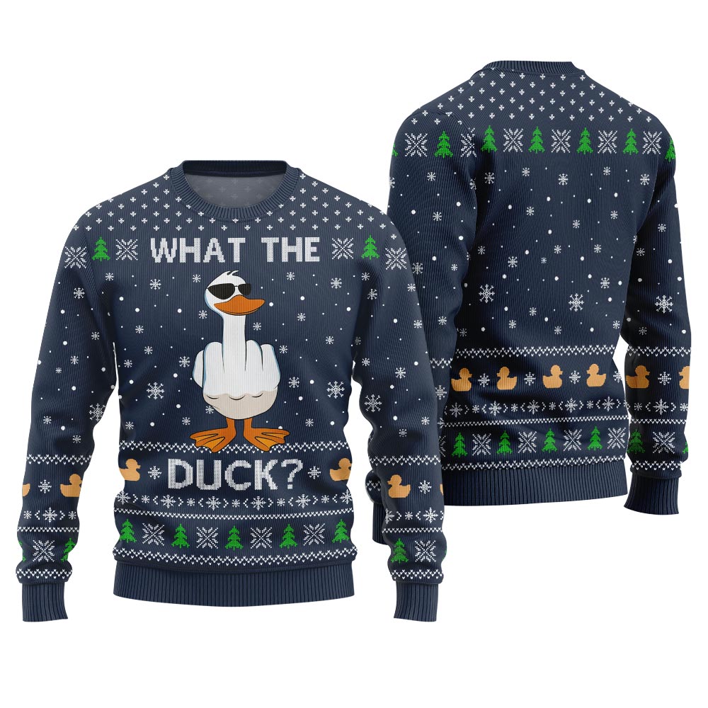 What The Duck Ugly Christmas Sweater