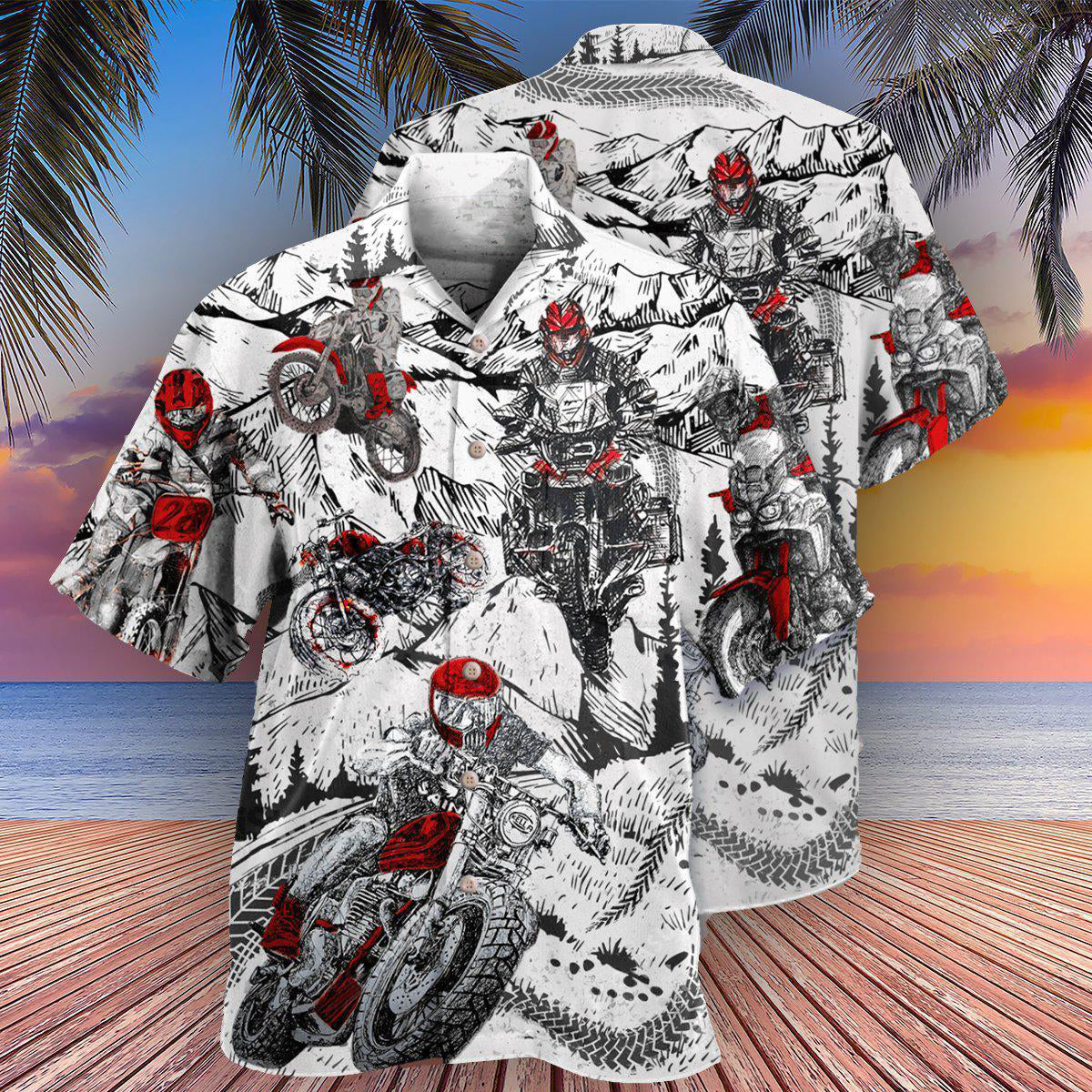 Motorcycle What Is Life I'm So Happy - Hawaiian Shirt 