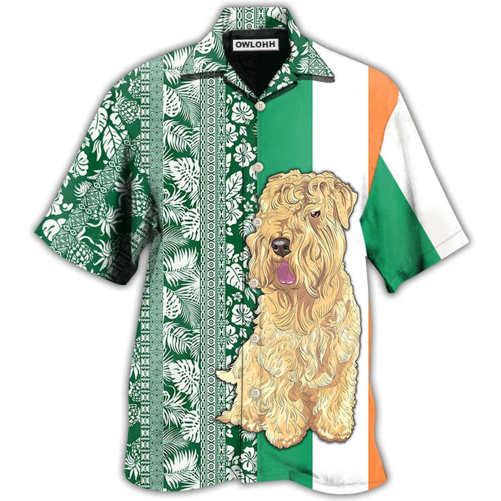 Hawaiian Shirt / Adults / S Wheaten Terrier Dog Tropical Leaf Style - Hawaiian Shirt 