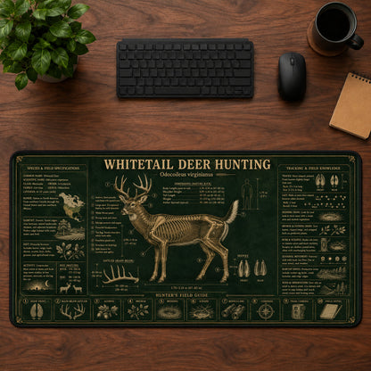 Whitetail Deer Hunting Desk Mat Mouse Pad | 5To9Vibe