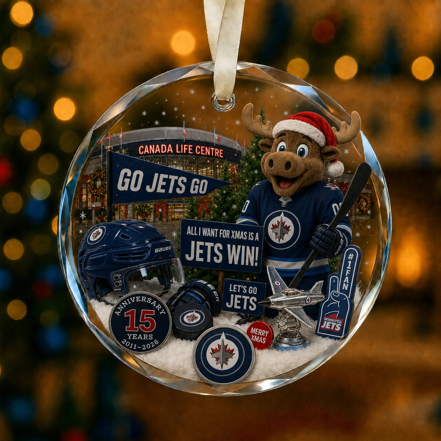 All Hockey Teams Christmas Glass Ornament With Gift Box Trending - 5to9vibe