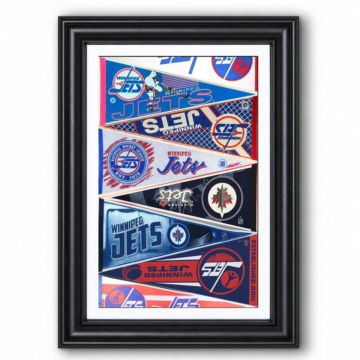 All Hockey Teams Vintage Pennant Anniversary For Fans No Frame Vertical Poster - 5to9vibe