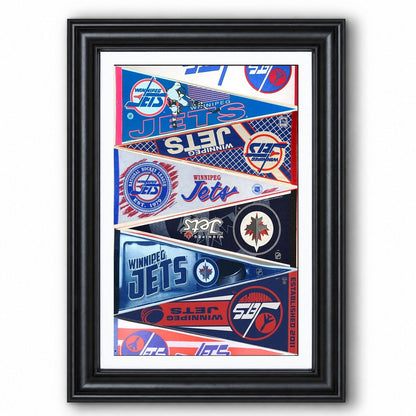 All Hockey Teams Vintage Pennant Anniversary For Fans No Frame Vertical Poster - 5to9vibe