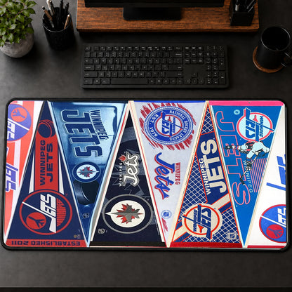 All Hockey Teams Vintage Pennant Anniversary For Fans Desk Mat Mouse Pad Trending - 5to9vibe